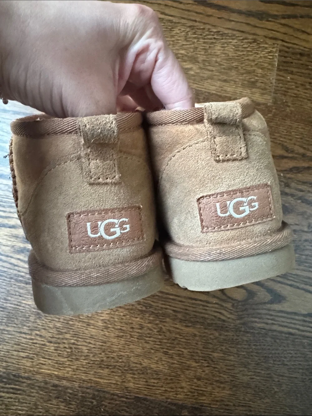 UGG Classic Mini Chestnut Brown Suede Shearling Boots Kids Boots
